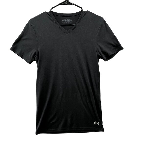 Under Armour UA Active T Shirt Womens Small S Black Short Sleeve Crewneck Gym - Picture 1 of 9